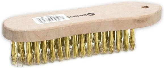 Messingbürste mit Holzgriff 5x15x200mm Dogher 830-001