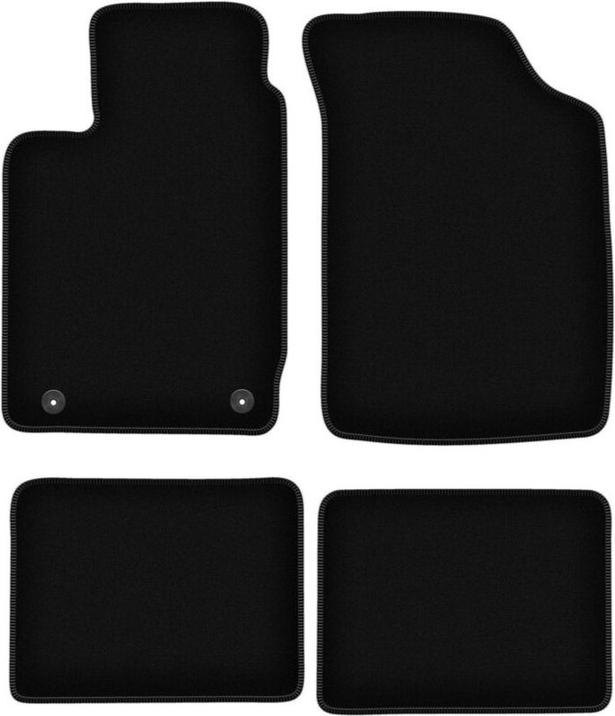 BASIC schwarze Veloursmatten für: Renault Clio II Schrägheck (1998-2005)