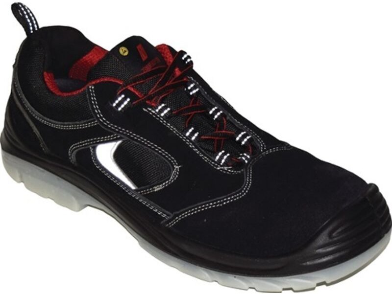 Sicherheitsschuh easy step Größe 45 w. 11 schwarz S1P src en iso 20345 Veloursleder