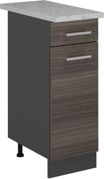 Küchenunterschrank R-Line, Edelgrau, 30 cm ap Marmor Vicco