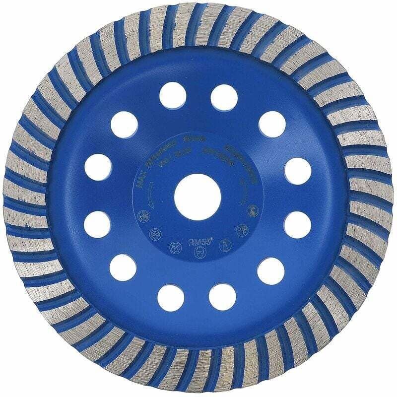 Diamant-Topfscheibe 180 mm x 22,2 mm fächerförmig Profi-Qualität für Beton, Naturstein, Mauerwerk, Estrich, Universal-Sc...