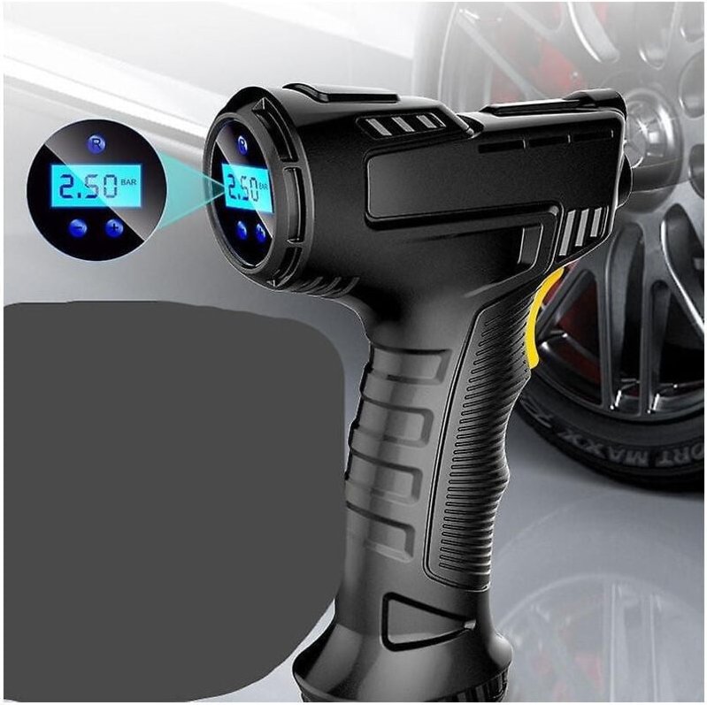 Trade Shop Traesio - Trade Shop - aria compresore by car portatile 12V pressone ruote mit display led 120W -