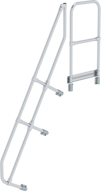 Günzburger Steigtechnik - zweiter Handlauf für Treppe mit Plattform 60° mit 7 Stufen - 600587