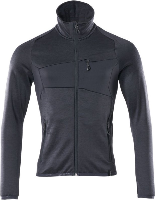 Accelerate Fleecepullover 18103 mit Reißverschluss Herren Gr. xs schwarzblau - Mascot