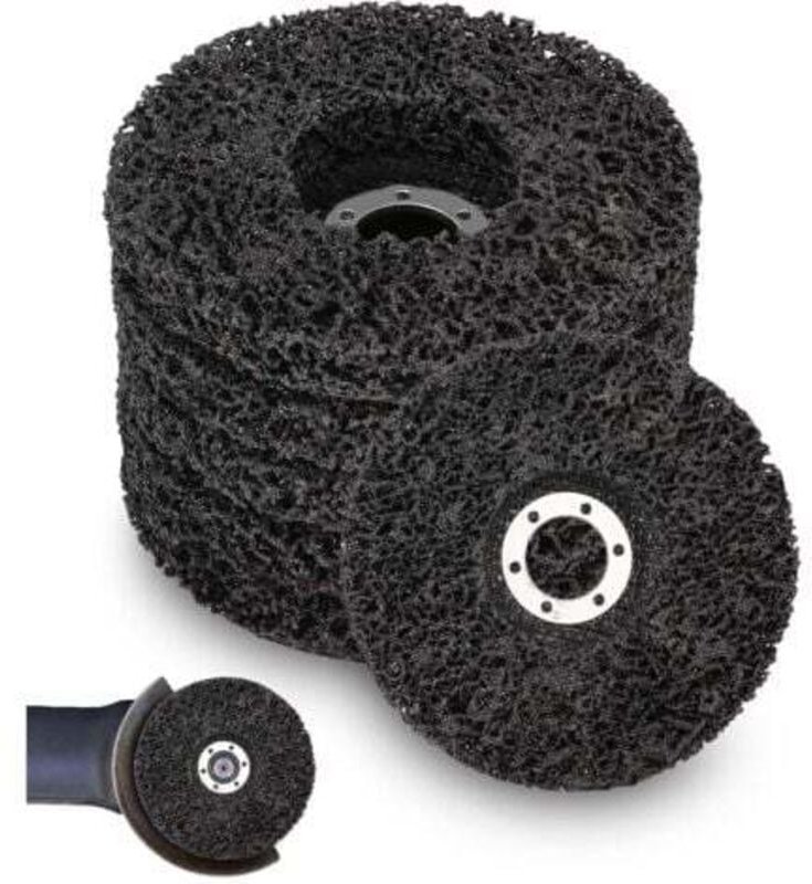 Jalleria - 125 x 22 mm Schleifscheibe für Winkelschleifer, csd Schleif-Reinigungsscheibe, grobe Reinigungsscheiben zum E...