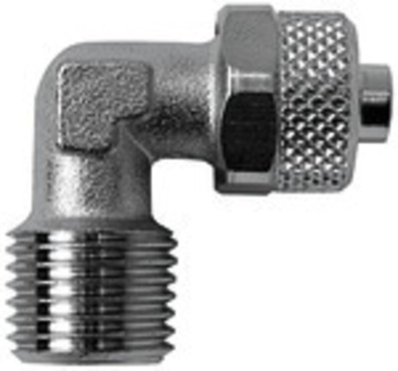 Riegler Winkeleinschraubverschrau. »value line« R 1/4 a., MS v., Schl.8/6