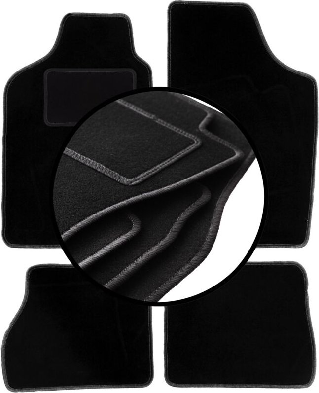 Komplettset Veloursmatten für: Nissan Micra K10 Fließheck (1983-1991)