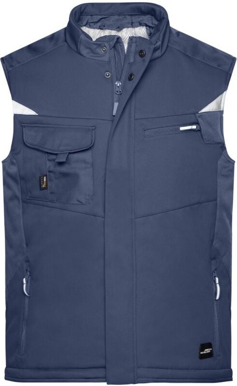 James&nicholson - Professionelle Softshellweste mit Innenfutter JN825 Gr. xs navy/navy
