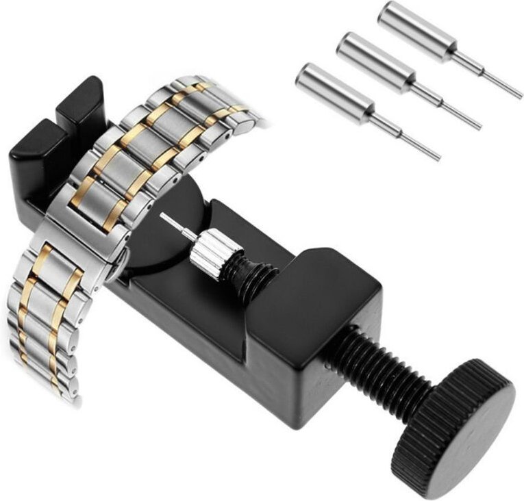 Stiftentferner für Uhrenarmbänder, Uhrenset zum Entfernen von Stiften – schwarzes Reparaturwerkzeug für Uhrenarmbänder f...