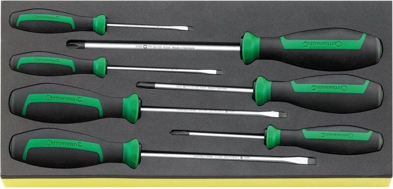 Stahlwille TCS 4620/4630 Schraubendrehersatz DRALL + 7 tlg. in TCS Einlage