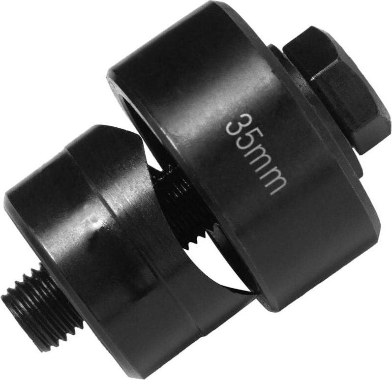 Metalllocher Ø 35 mm Sechskant Spülenschneider Edelstahl Lochöffner Stahlblech Lochstanze für Spüle, Stahlplatte, Edelst...