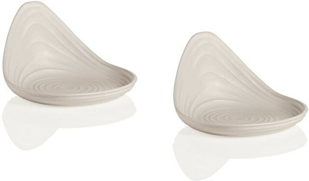 Set 2 Porta Snack Tierra Clay Bianco Latte