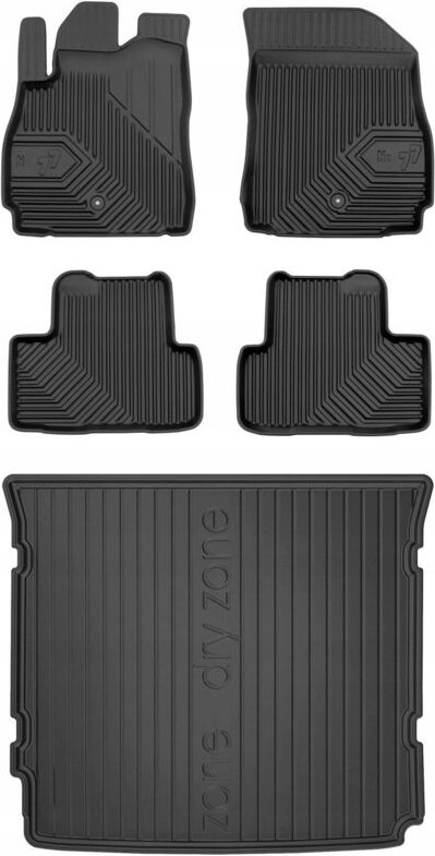 SET 77 Gummifußmatten und Fußmatten Chevrolet Orlando 1 2010-2014
