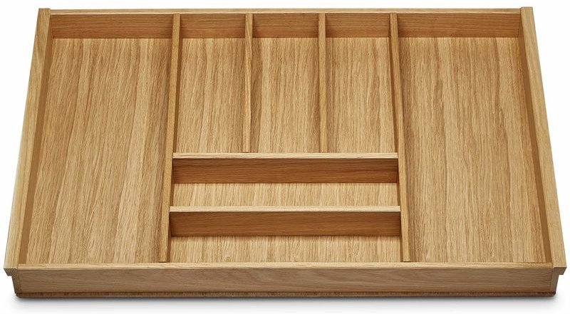 Orga-box - iii Eiche Besteckeinsatz Besteckkasten 800 mm für Nobilia ab 2013