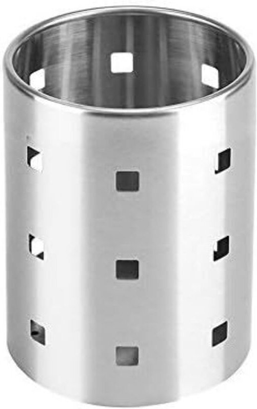 Besteck-Abtropfgestell aus Edelstahl, Küchenutensilienhalter, Besteckkörbe, Organizer, rundes Aufbewahrungsregal für Löf...