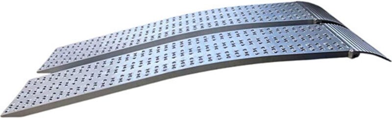 Auffahrschiene gebogen 1485mm, Breite 200mm, Ladehöhe 299-400mm, bis 600kg Traglast mit Achsenabstand 1250mm, als Stückw...