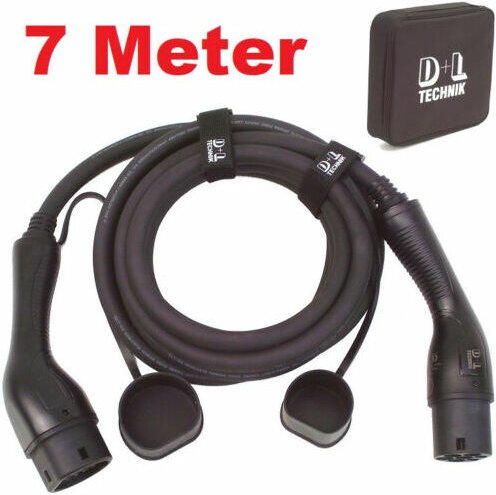 Apex - Ladekabel 22 kW 7m für Elektroauto Hybrid pkw, Typ2 3-phas. Wallbox Gerät 55864