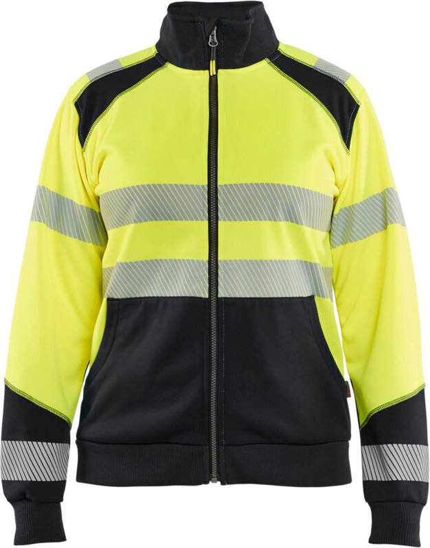 Arbeits-Overall mit Reißverschluss, Hochsichtbarkeit, Damen 3508 – Gelb/Schwarz XS