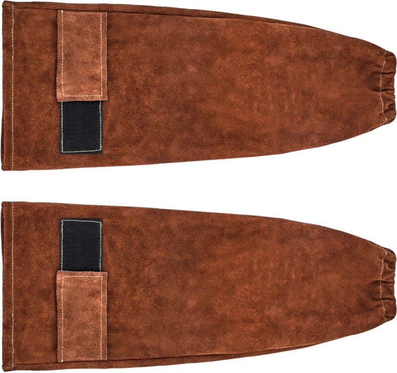 Mophorn Schweißerärmel aus Rindsleder, 457x95 mm, Schutzärmel für Schweißen, Schmieden, Holz- und Gartenarbeiten, strapa...