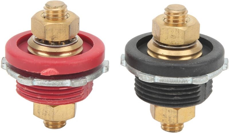 Ej.life - 2 Stück 3/8 Zoll Thru Panel Batterieklemmenanschluss 250 a positiver negativer Verbindungsbolzen für Autos, Wo...