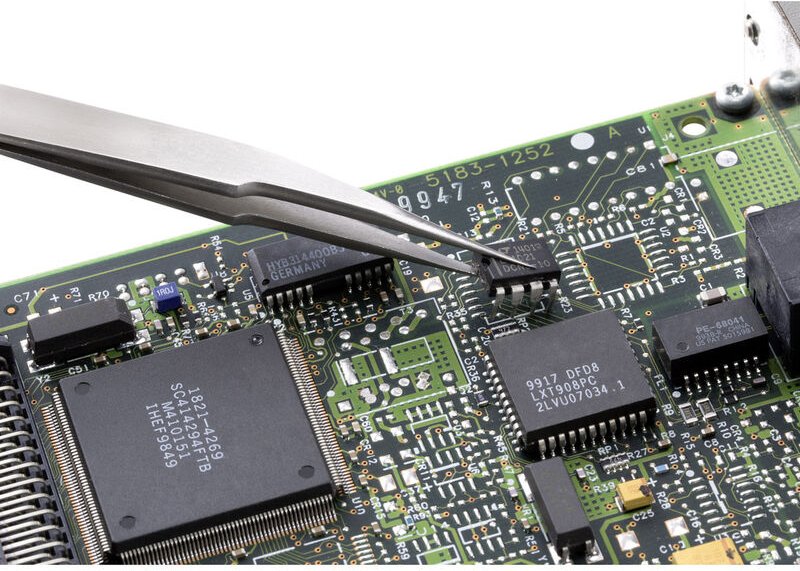 TO-5861043 Präzisionspinzette 1 Stück 5a sa Spitz, sehr schlank, extra fein, Sichelspitze - Toolcraft