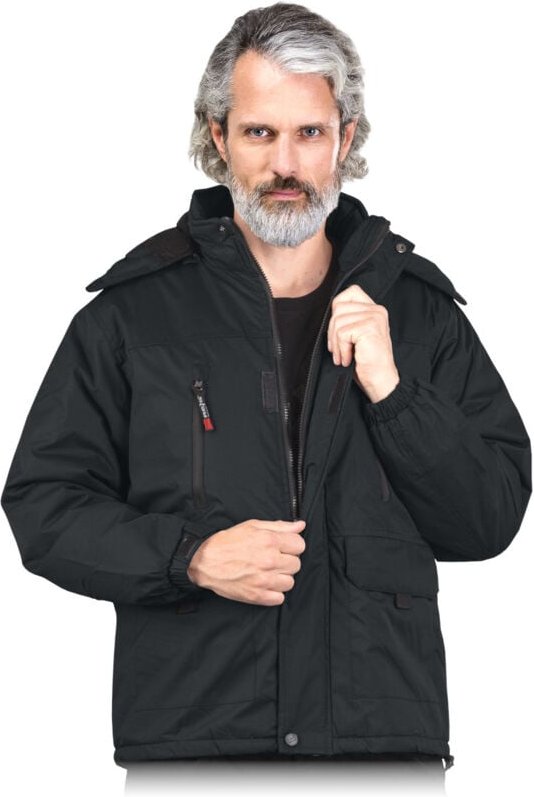 Winterjacke mit Fleece Fütterung und Kapuze L