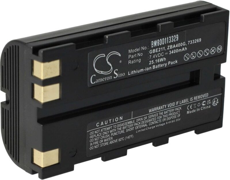 Vhbw - Akku kompatibel mit Leica TC1200, TC403, TC402, TC405 Lasermessgerät, Messgerät (3400 mAh, 7,4 v, Li-Ion)