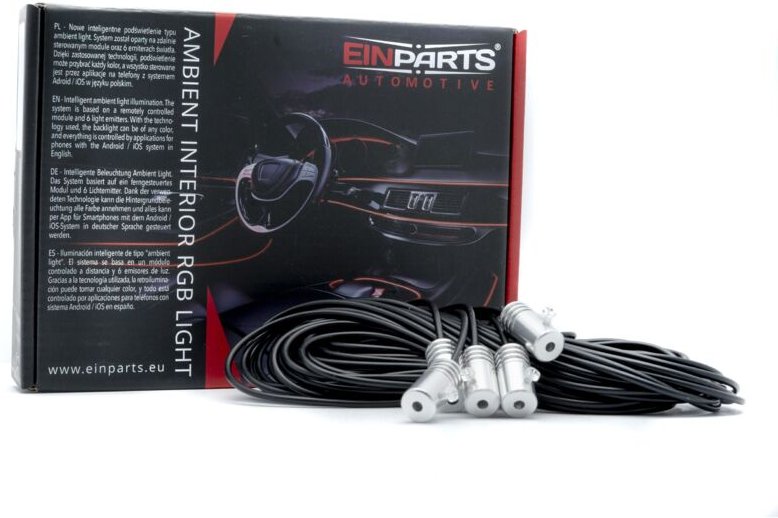 RGB LED Auto-Umgebungslicht 12V - App-gesteuert 6 Meter