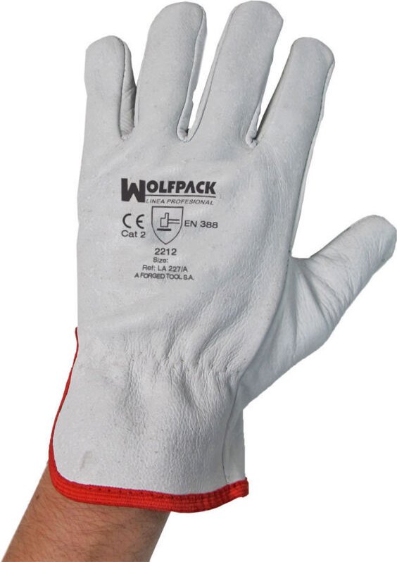 9' flower Lederhandschuhe mit Aufhänger (Paar)