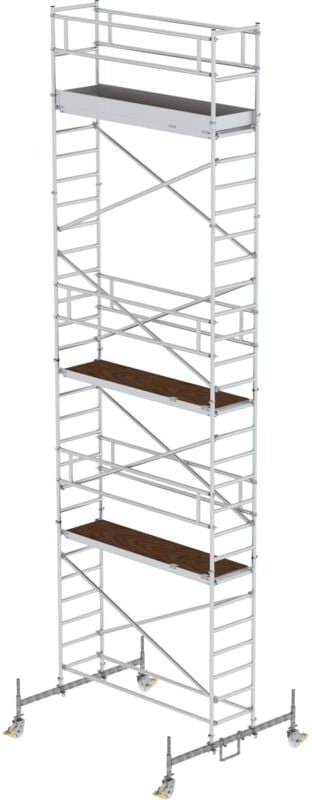 Günzburger Steigtechnik - Rollgerüst 0,75 x 2,45 m mit Fahrbalken Plattformhöhe 7,45 m - 155745