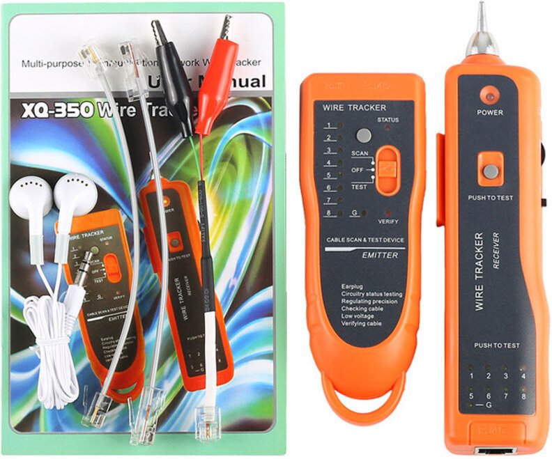 RJ11 RJ45 Cat5 Cat6 Telefonkabel-Tracker Toner Tracer Ethernet-LAN-Netzwerkkabeltester Leitungsfinder