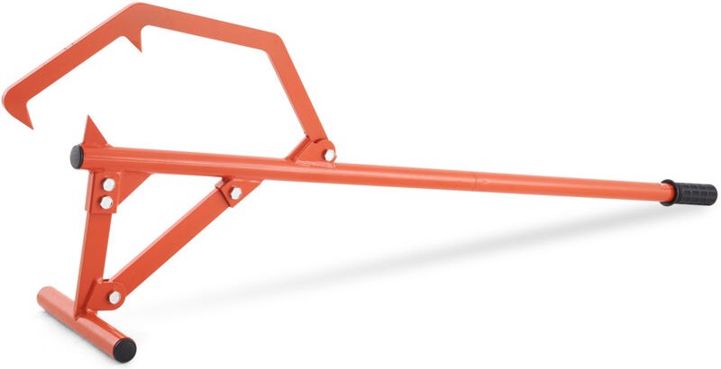 Fällheber, 1219 mm, robuster Stammheber aus Stahl, Holzheber mit verstellbarem Wendehaken, Forsthaken für Holzstämme bis...