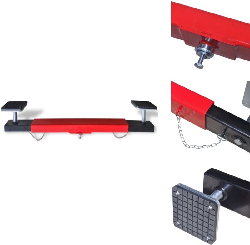 Querträger für Wagenheber 2 Tonnen Rot - Wagenheber Querträger - Auto Werkzeug - Werkstatt Ausrüstung - Hubstreben - Ach...