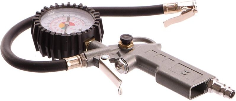 Geko G01101 --Reifenfüller mit Manometer, mehrfarbig