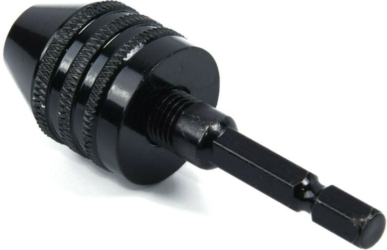 Trade-shop - Mini Bohrer Adapter Bit Bohrfutter / 0,6-8mm Spannweite / Sechskantaufnahme 6,35mm Schaft 1/4' hex / für Ak...