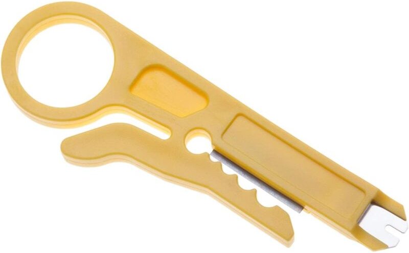 Ersandy - RJ45-Kabelabisolierer elektrisch von Cable Stripper / 110 Style Punch Down idc Tool für lan idc RJ11 Cat5 Cat6...