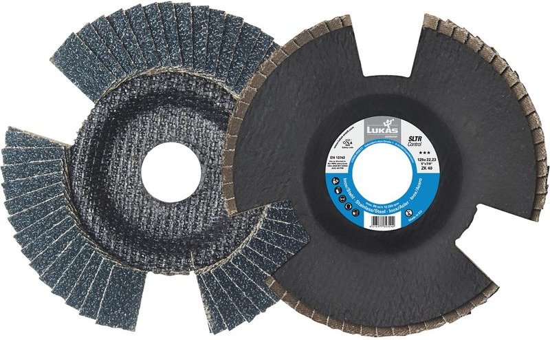 Lukas - Schleiflamellenteller sltr Control Zirkonkorund ø 125 mm Korn 80