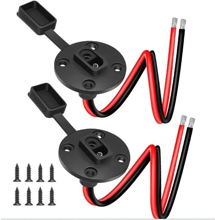 SAE-Solaranschlüsse, 12 AWG, wetterfestes SAE-Kabel, Schnelltrenn-Solarpanel-Montage für Motorrad/Solargenerator … (2 St...