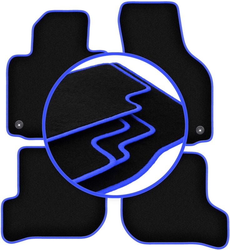 CARLUX-BLUE Autofußmatten für: Volkswagen Golf V Fließheck, Variant, Kombi (2003-2009)