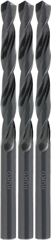 206011 hss Metall-Spiralbohrer 1.1 mm rollgewalzt din 338 Zylinderschaft 3 St. - Ruko