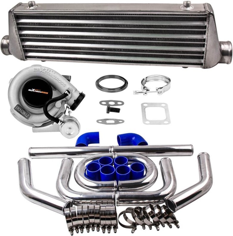 Maxpeedingrods - Turbolader&WASSER KÜHLER+Aluminium intercooler piping kit Kombinationsprodukte