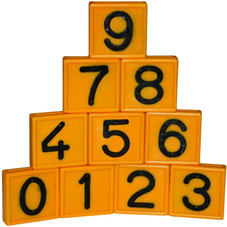 Kuhgurtel markierungsnummer nr 4 gelb