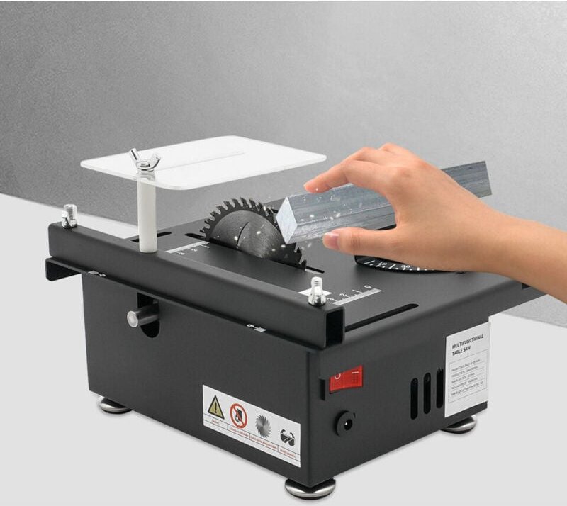 Mini Tischkreissäge 200W 10000 U/min Multifunktionale Holzbearbeitung diy