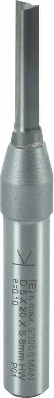 Ent European Norm Tools - ent Nutfräser - Fräser zum Einbohren in Hart- und Weichholz 5x20mm, hw
