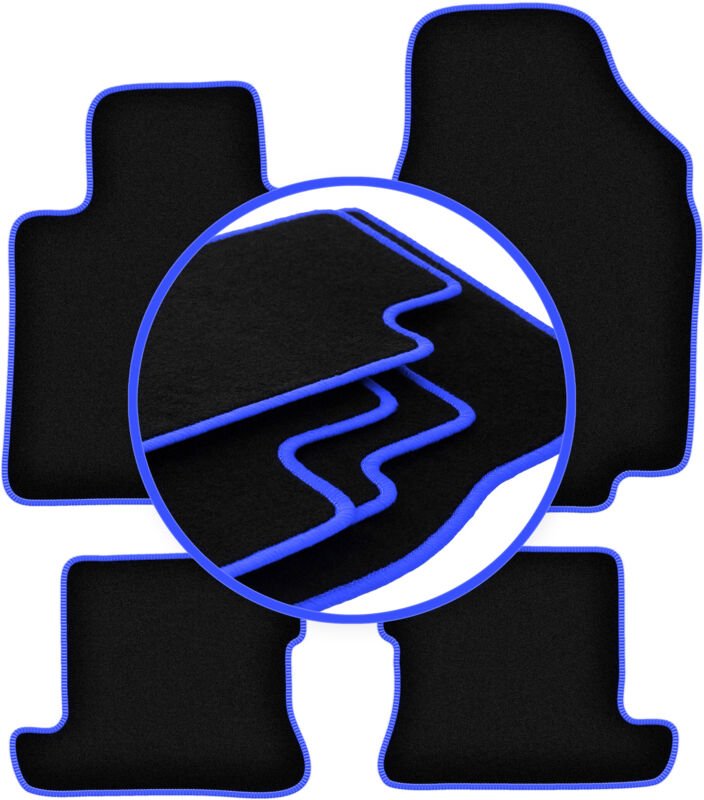CARLUX-BLUE Autofußmatten für: Nissan Micra K12 CC Cabrio (2003-2010)