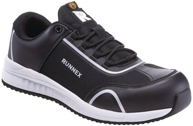 Thumbnail - Sicherheitsschuh SportStar 5113 Größe 46 w. 11 schwarz/weiß Schuhweite11 S1PS fo sr esd en iso 20345 Mikrofaser/Textil/T...