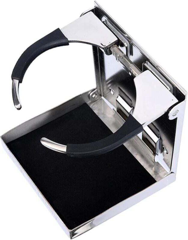 Universeller, verstellbarer, faltbarer Getränkehalter aus Edelstahl für Auto, Boot, LKW, Wohnwagen, Van