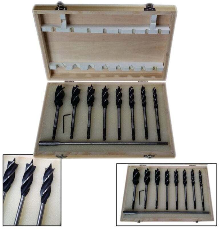 Ymyny - 8-teiliges Hammerbohrer-Set, selbstschneidende Holzspitze mit Verlängerung -