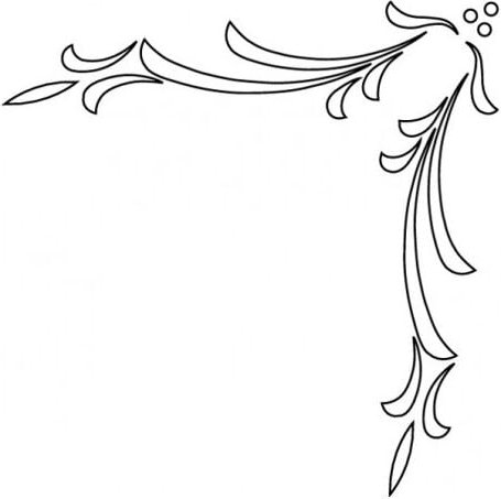 Rcs-602 Schnitzschablone - Klassiche Ecke