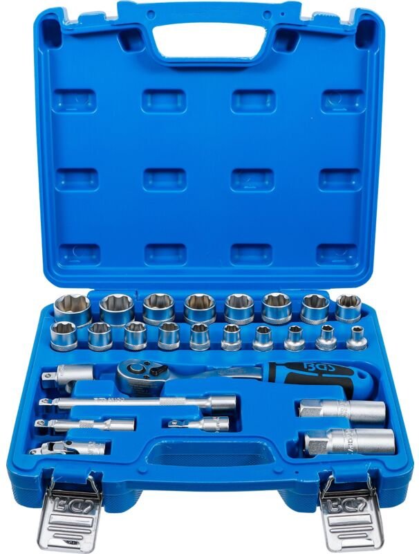 Bgs Technic - Steckschlüssel-Satz Wellenprofil Antrieb 10 mm (3/8') 26-tlg.